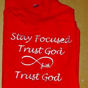 Red t short sleeve t shirt